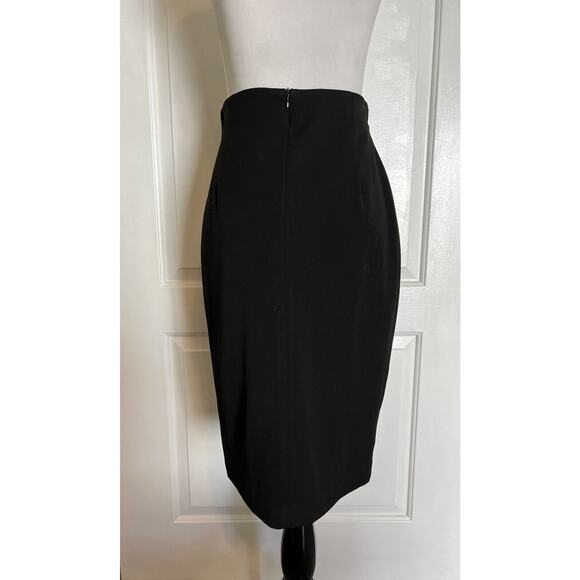 EPIC NEW YORK Black Classic Career Pencil Straight Skirt Business Designer 2 S - Picture 4 of 9